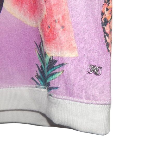 JUICY COUTURE women's large 90s vintage pineapple watermelon jersey shirt blouse - Picture 4 of 14